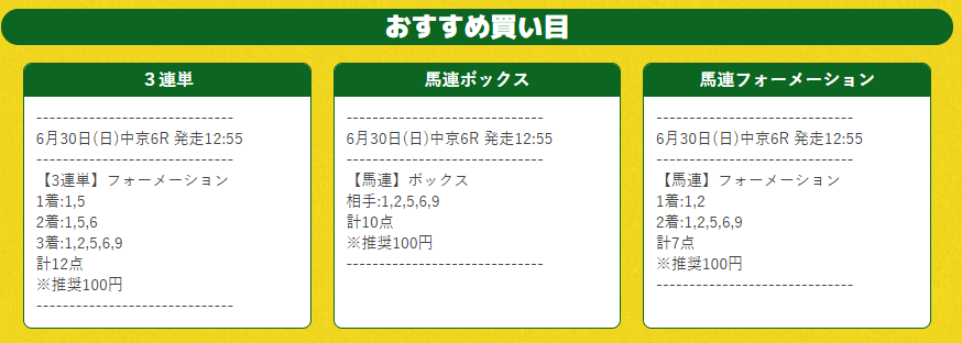 ポケうま 予想 中京6レース