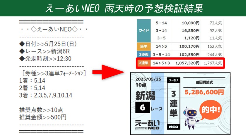 えーあいNEO2025的中画像