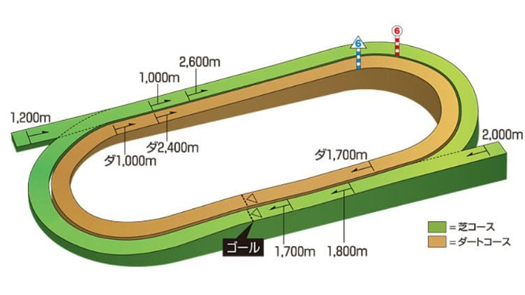 函館競馬場芝コースの距離別の特徴