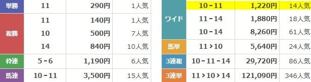 競馬2.0　2025年9月14日阪神11R　無料予想　結果