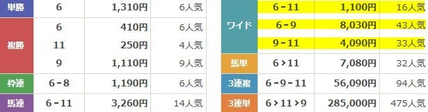 サラコレ 2025年8月30日中京10R 無料予想 結果