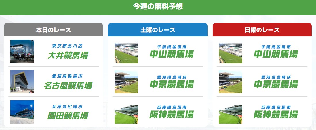 うまタスの無料予想は予想印の公開