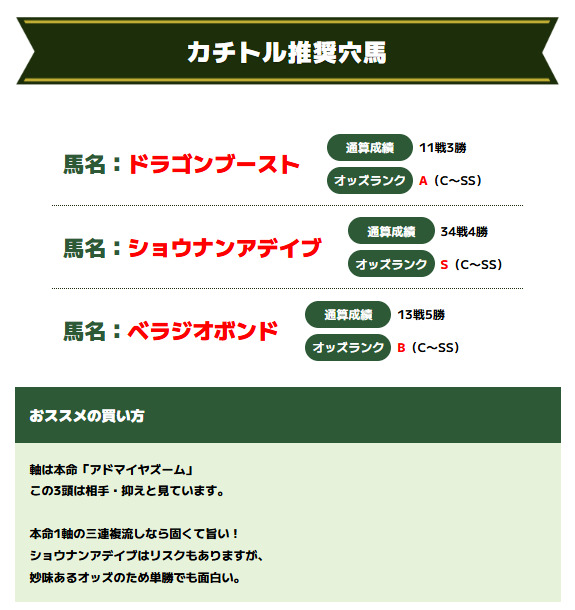 カチトル　無料予想　2026年4月26日　マイラーズカップ