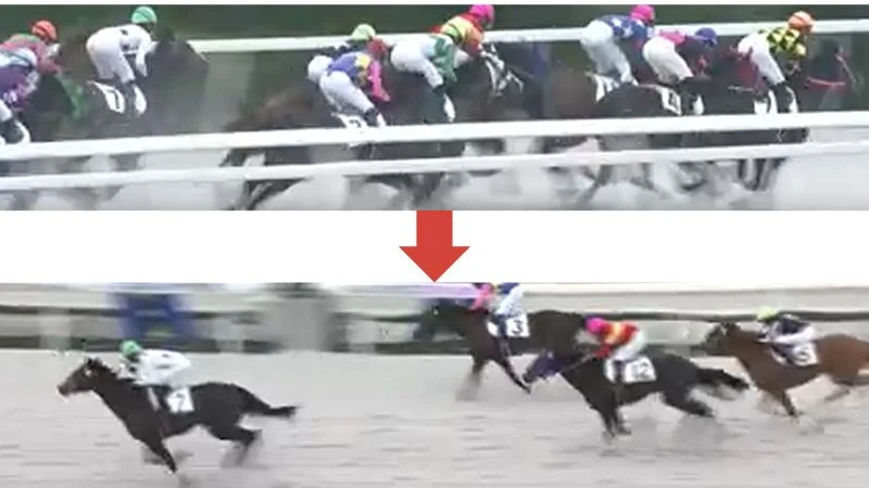 2026年6月23日門別1R レース途中 画像